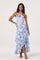 Sticky add to cart - Bethina Floral Halter High-Low Dress
