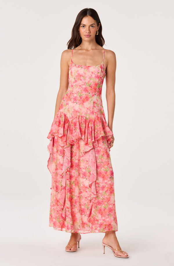 lars pink ruffle dress AW Lars Dress