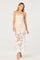 Sticky add to cart - Tanisha Embroidered Floral Strapless Maxi Dress