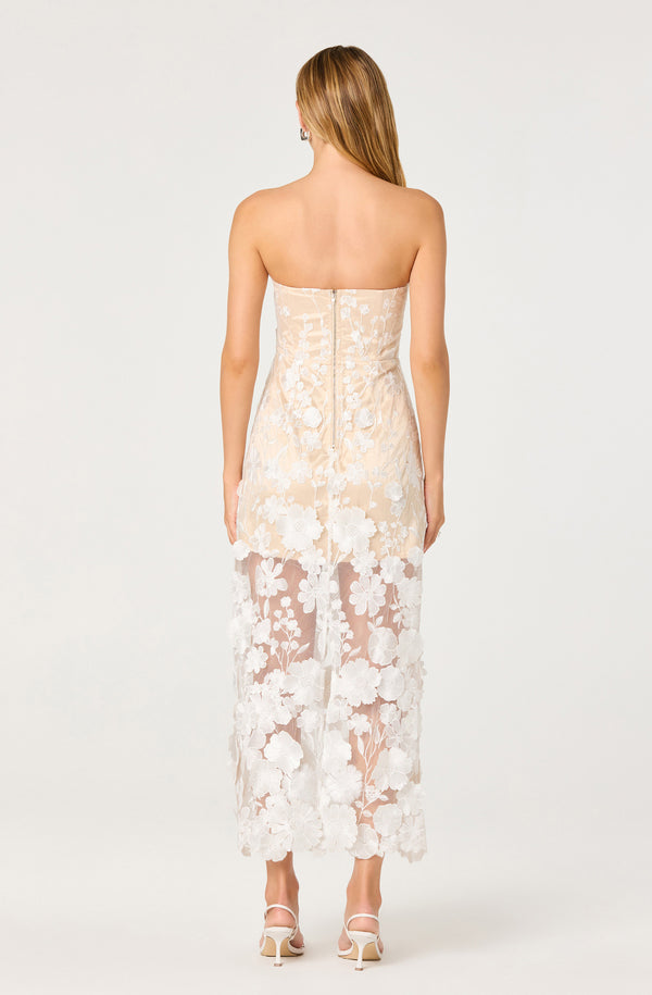 ASTR the Label Women's Tanisha Strapless Dress - Beige - Size XL ASTR the Label Women's Tanisha Strapless Dress - Beige - Size XL