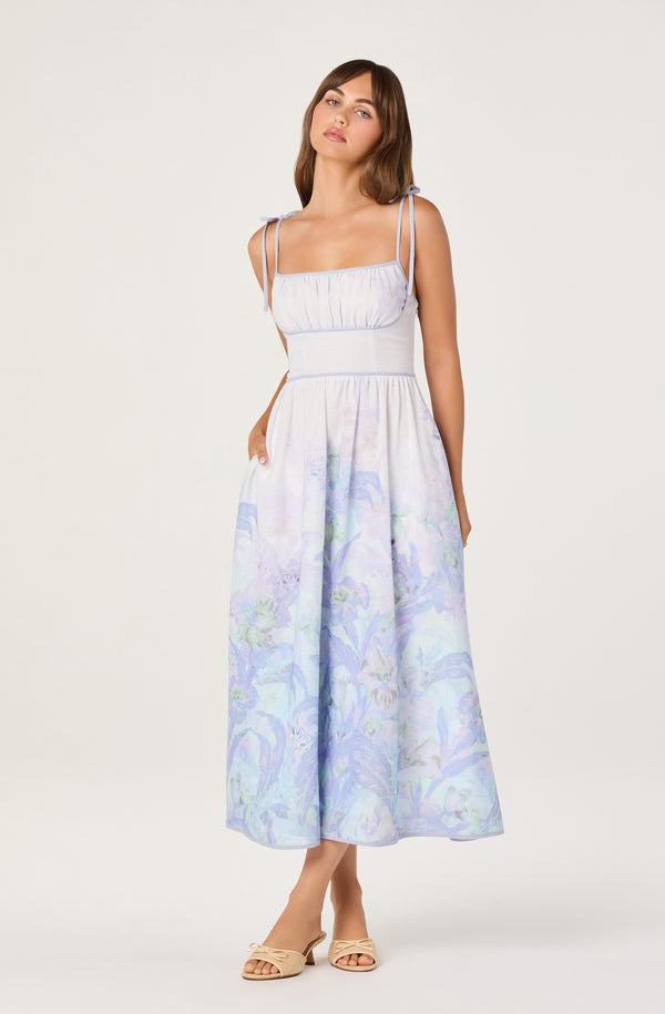 ankle length midi dress Ankle Length Strapless A-Line Dark Navy Wedding Guest Dress, Dark_Navy / L main image 0