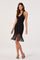 Sticky add to cart - Kate Fringe Hem V-Neck Sweater Dress