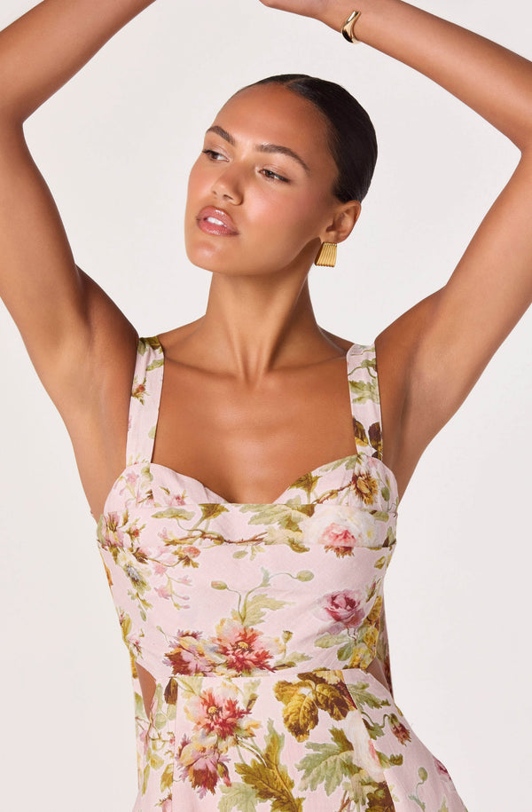 Ciana Linen Midi Dress - ASTR the Label
