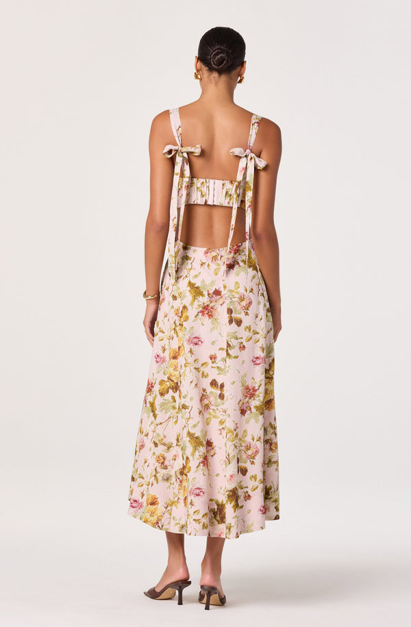 woman silk dress Silk Maxi Dress with Double Slit main image 1