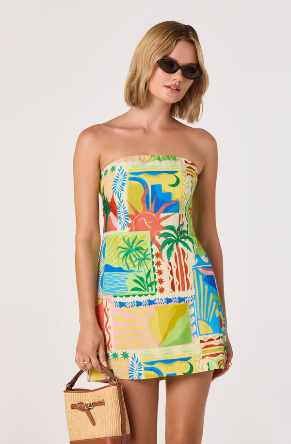 minty oasis mini dress Women's Green Azai Mini Dress Mint Shimmer in Size XL by Outcast