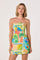 Sticky add to cart - Fatima Oasis Print Strapless Mini Dress