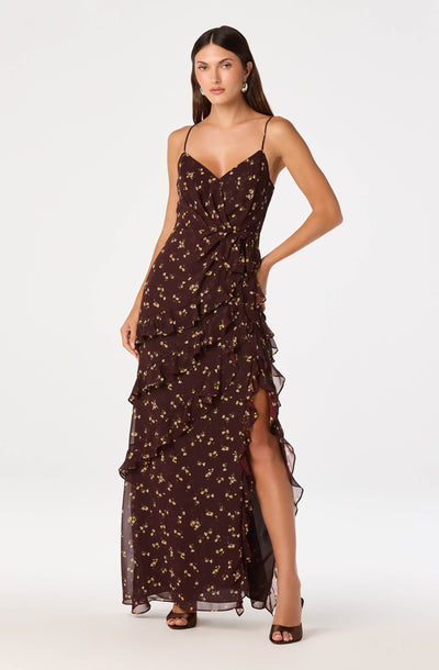 Abriella Ruffle Maxi Dress