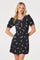 Sticky add to cart - Brenlee Puff-Sleeve Mini Dress