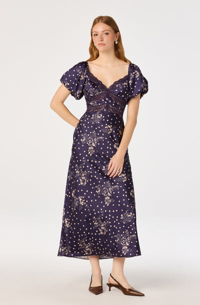 Carin Puff-Sleeve Dress