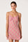 Sticky add to cart - Kirsten Plaid Lace Trim Mini Dress