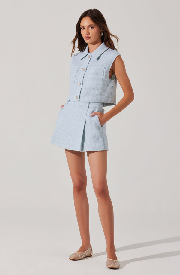 IENA Monotone Tweed ジレ Saskia Ponte Dress - Herringbone Tweed – Universal Standard