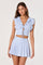Sticky add to cart - Zoela Striped Pleated Mini Skort