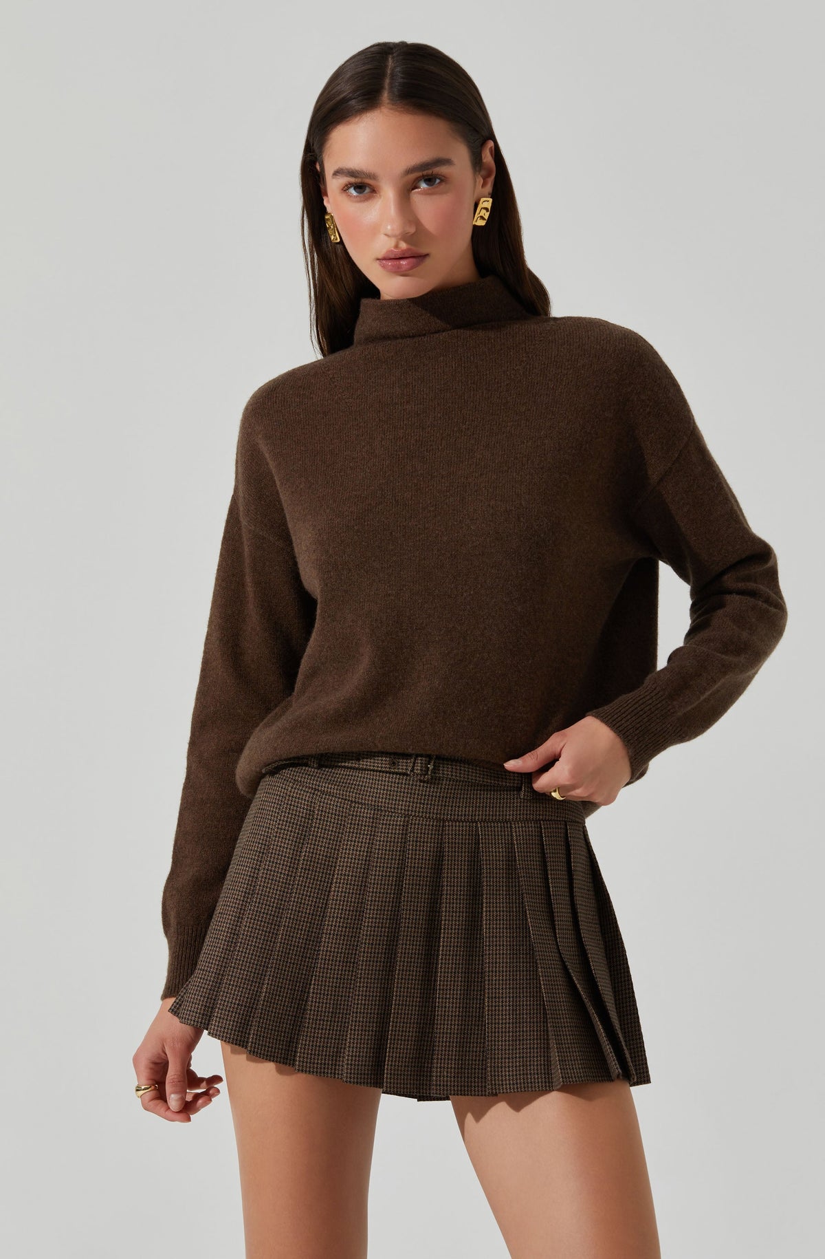 Hina Plaid Pleated Skort– ASTR the Label