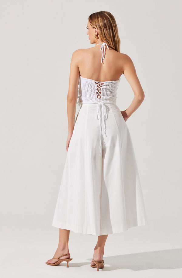Rowen Pleated Culotte Pants - ASTR the Label