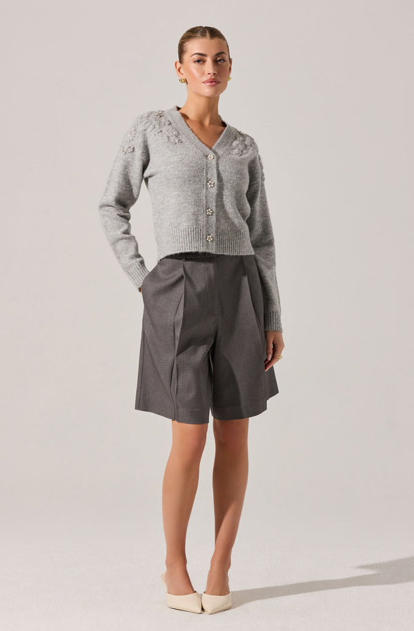 Quillie Pleated Tailored Bermuda Shorts - ASTR the Label