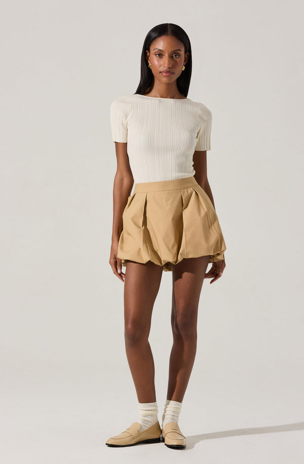 Toini Pleated Bubble Mini Skort - ASTR the Label