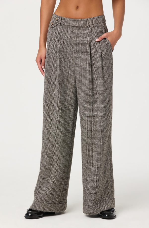 Lanie Relaxed Tweed Trousers - ASTR the Label