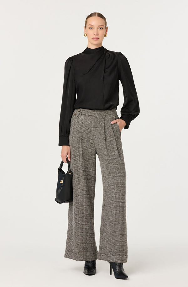 Lanie Relaxed Tweed Trousers - ASTR the Label