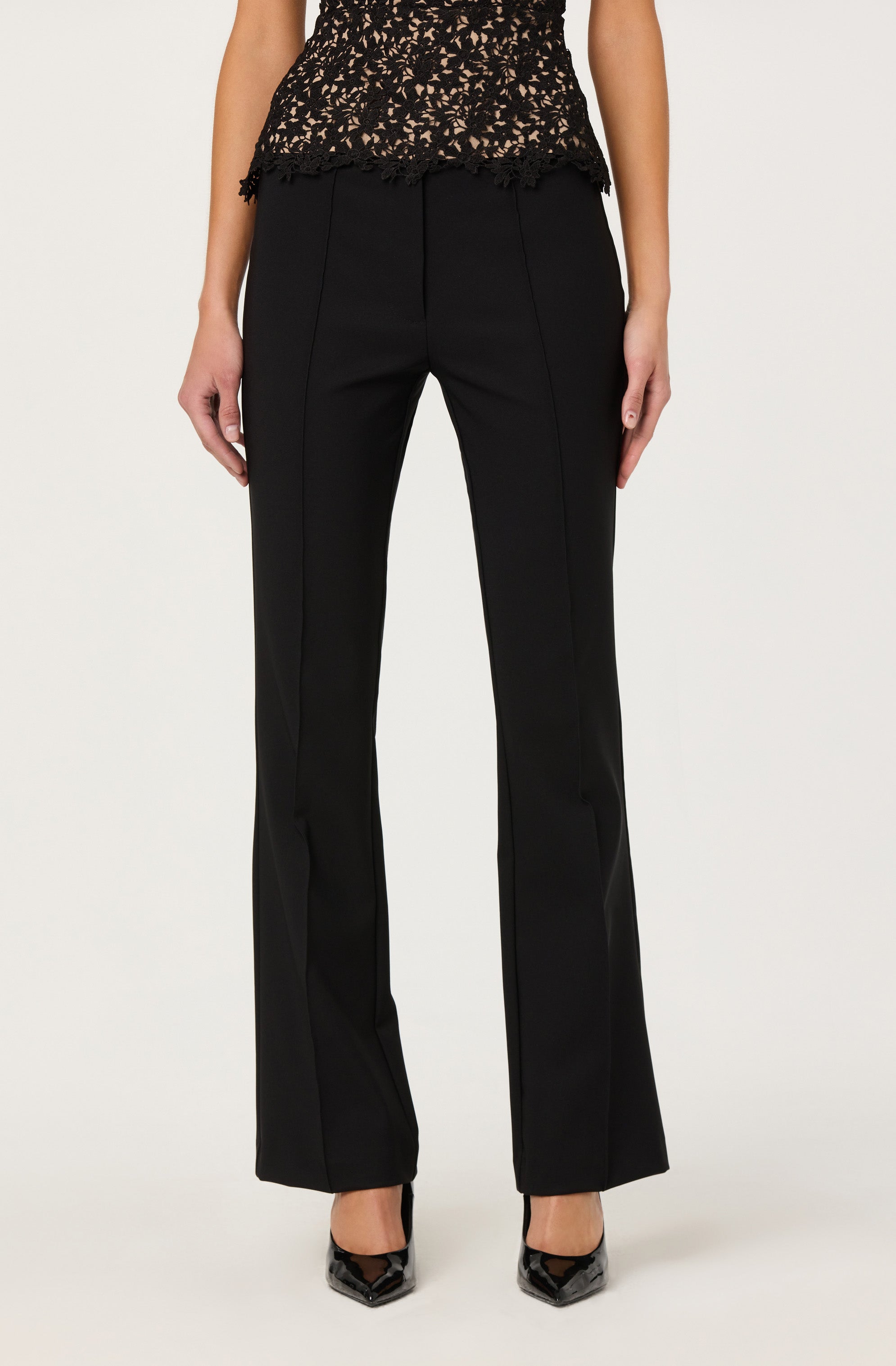 Andie Mid-Rise Pintuck Pants - ASTR the Label