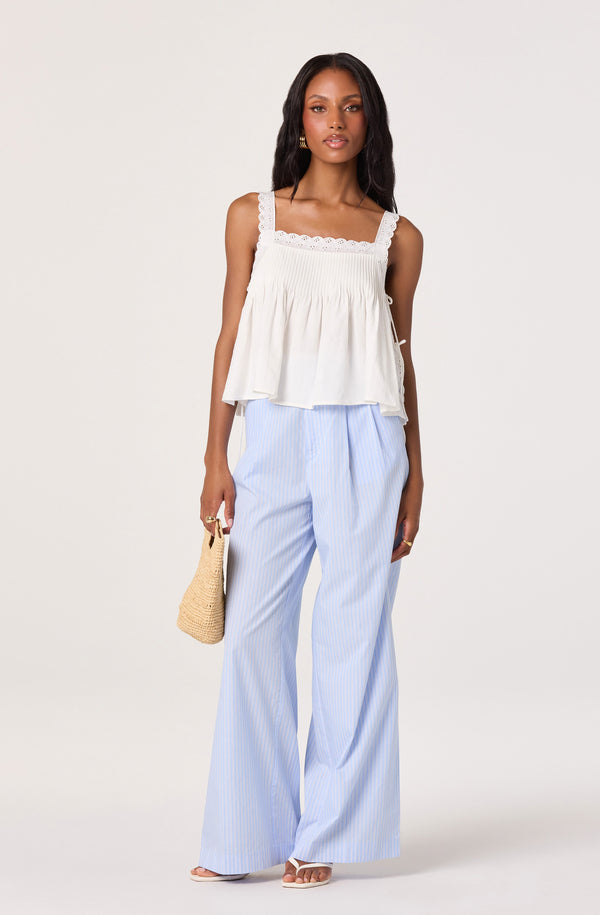 Neha Striped High-Rise Wide Leg Pants - ASTR the Label