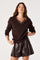 Sticky add to cart - Atherton Faux Leather Pleated Shorts