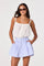 Sticky add to cart - Barbara Stripe High-Rise Gathered Skort