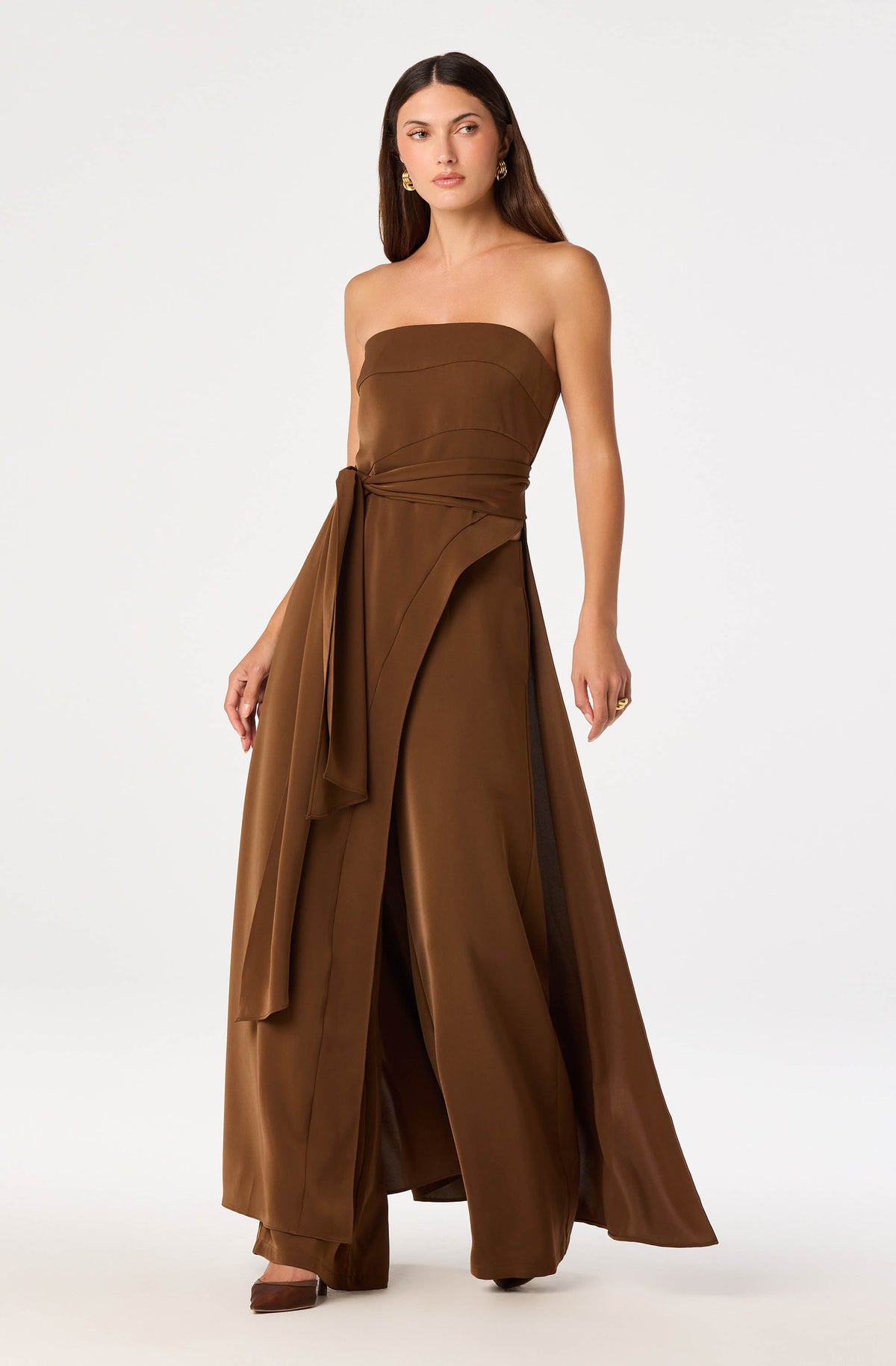 Ginger Satin Wide Leg Pants