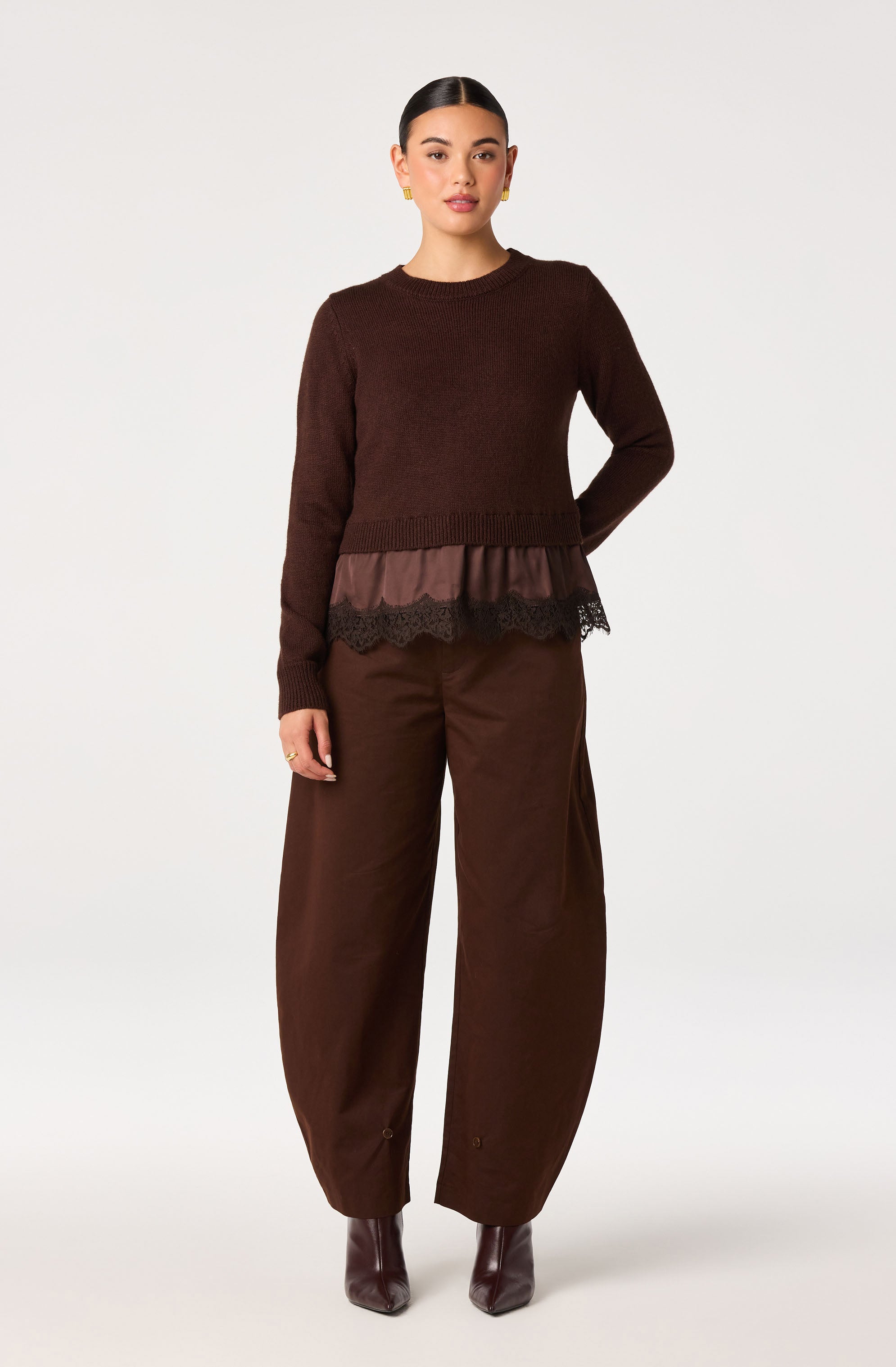 Katrina High-Rise Barrel Pants - ASTR the Label