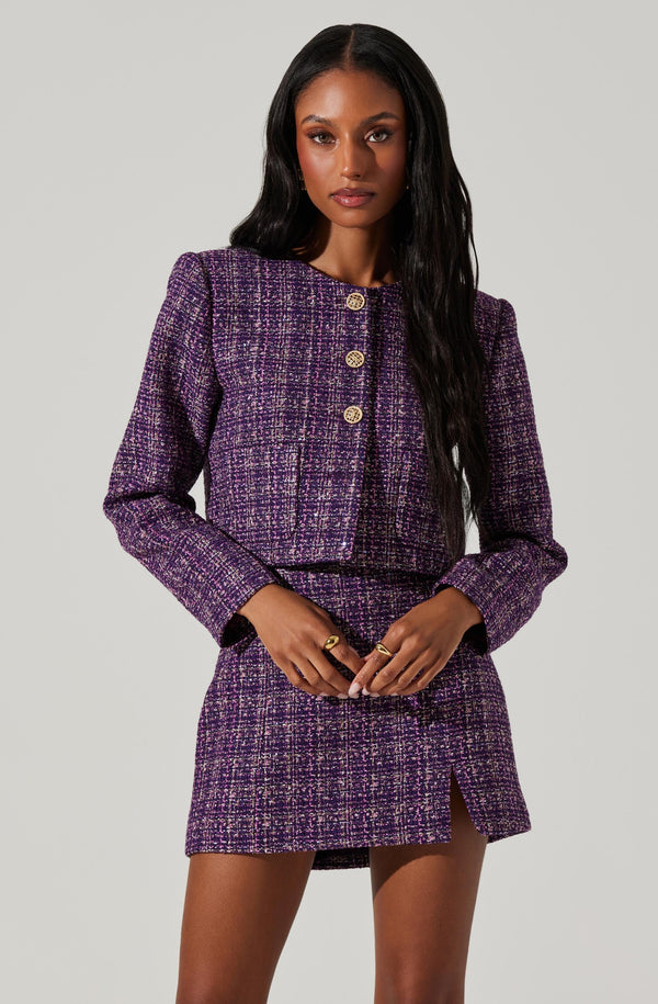 Covina Tweed Mini Skirt - ASTR the Label