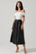 Diandra Faux Leather Midi Skirt