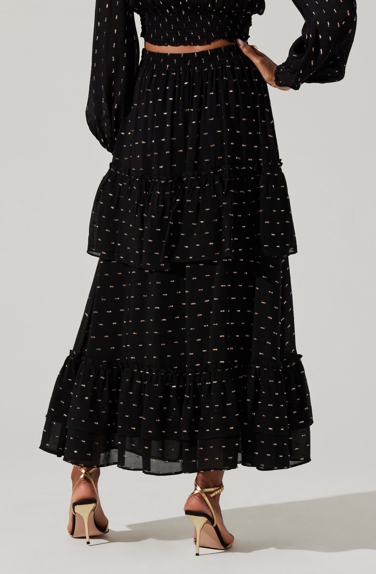 OUTERSUNSET（アウターサンセット）の「long tiered skirt（スカート）」 - WEAR