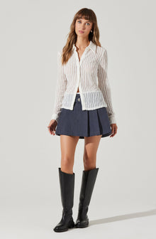 Eirwen Pleated Mini Skirt– ASTR the Label