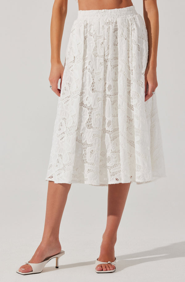 Ceren Crochet Lace Skirt - ASTR the Label