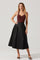 Sticky add to cart - Laila Ruched Detail Midi Skirt