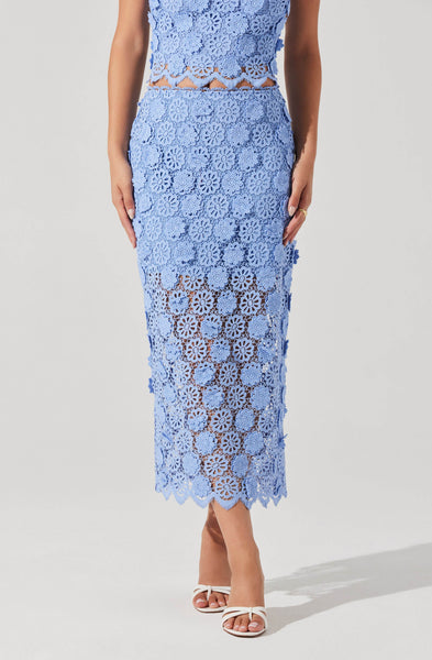 Jonae Crochet Lace Midi Skirt– ASTR the Label