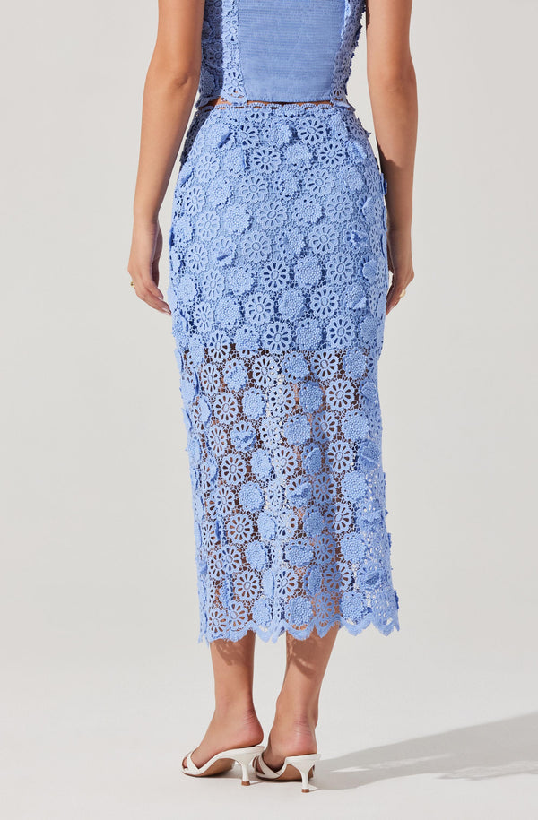 Jonae Crochet Lace Midi Skirt - ASTR the Label