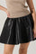 Sticky add to cart - Chelsey Flared Faux Leather Skirt