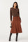 Sticky add to cart - Zoya Faux Suede Midi Skirt