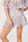Sticky add to cart - Alea Floral Drop-Waist Bubble Mini Skirt