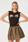 Sticky add to cart - Kala Pleated Jacquard Mini Skirt