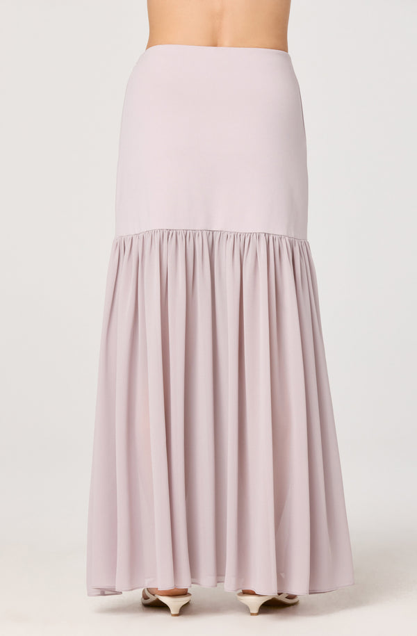 Aloyse Contrast Drop-Waist Maxi Skirt - ASTR the Label
