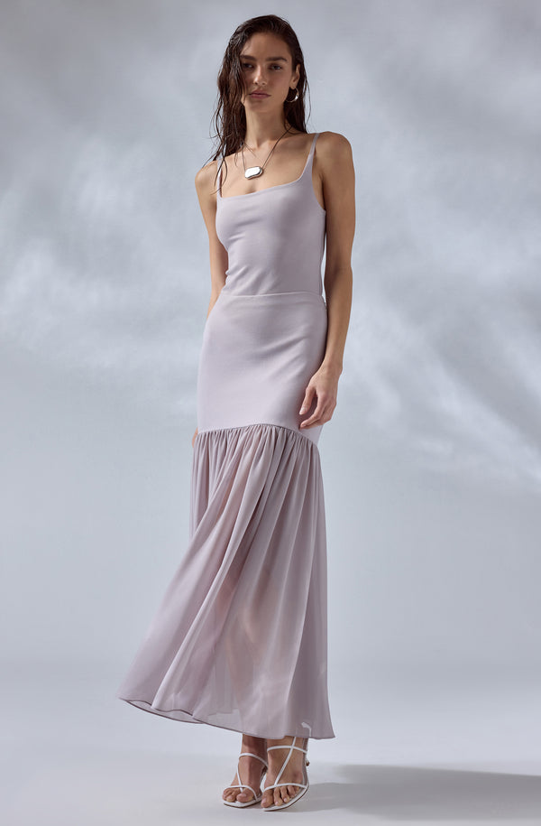 Aloyse Contrast Drop-Waist Maxi Skirt - ASTR the Label Aloyse Contrast Drop-Waist Maxi Skirt - ASTR the Label