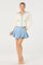 Sticky add to cart - Ashli Denim Fit & Flare Mini Skirt