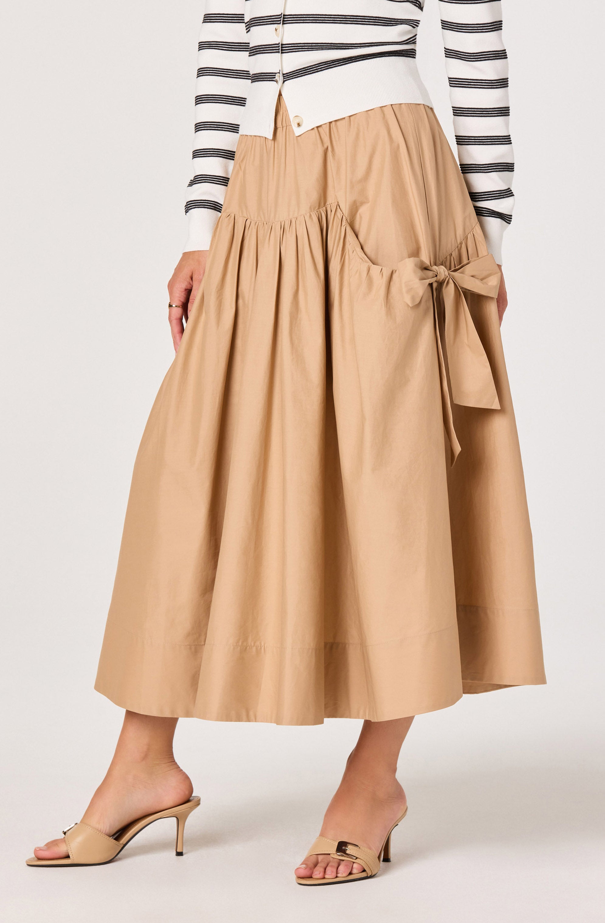 Lylah Bow Midi Skirt - ASTR the Label