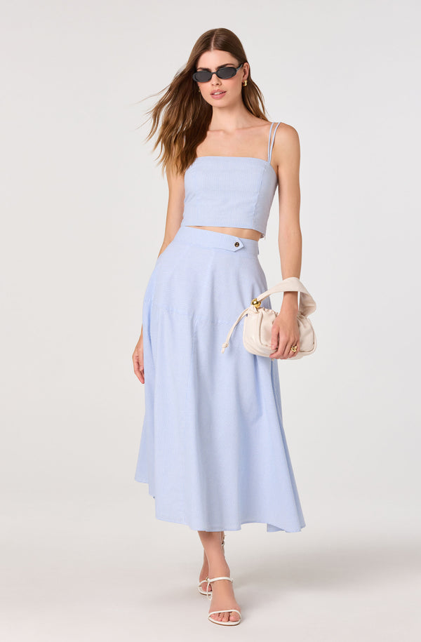 Azzura Striped Midi Skirt - ASTR the Label