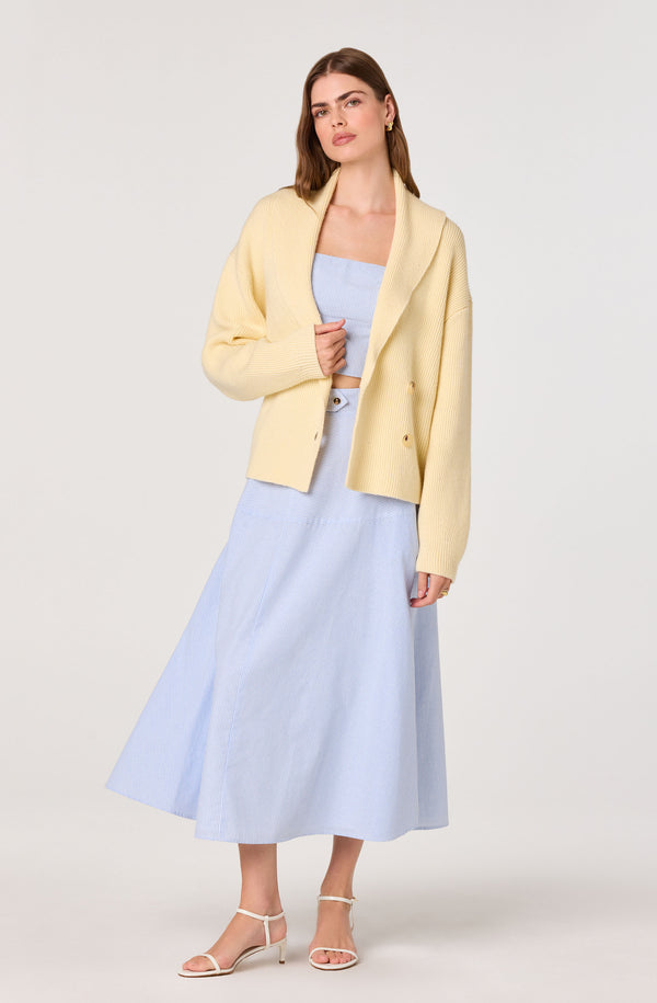 Azzura Striped Midi Skirt - ASTR the Label