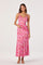 Sticky add to cart - Mejra Floral Godet Knit Midi Skirt