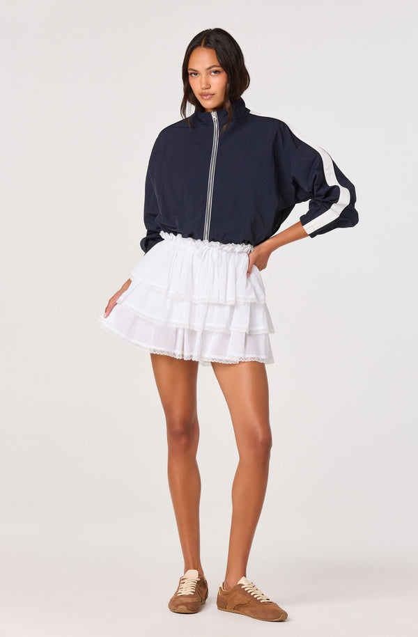 Genever Tiered Ruffle Mini Skirt - ASTR the Label