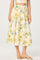 Sticky add to cart - Kaleigh Paradise Print Gathered Midi Skirt