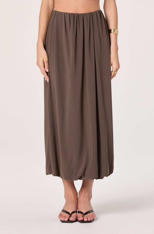 Savannah Bubble Hem Midi Skirt - ASTR the Label